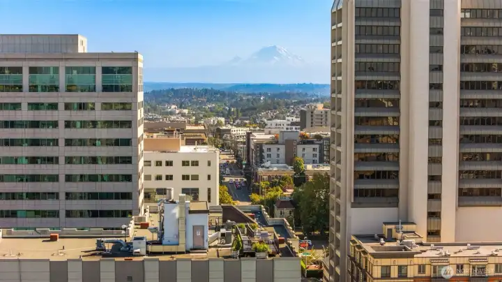 Mt Rainier from Roof Top Deck