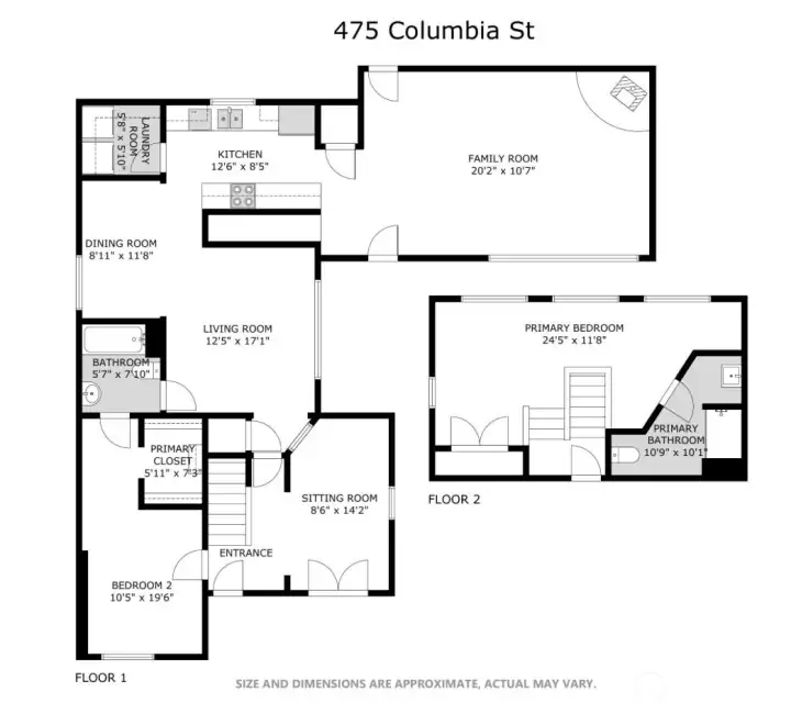 Floor plan for 2nd story primary suite is reversed.