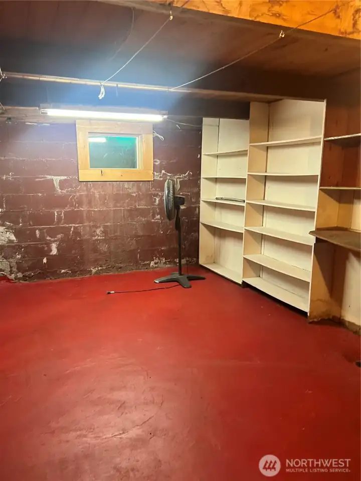 basement storage area
