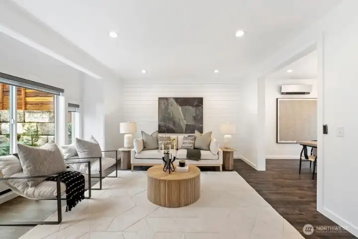 Light and Bright with high ceilings