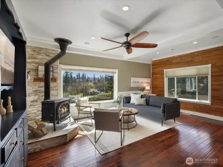 Cozy up to the fire on cold winter nights.