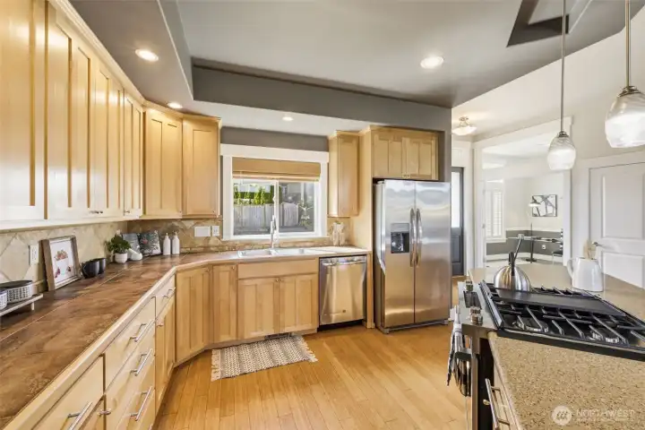 Spacious Gourmet Kitchen