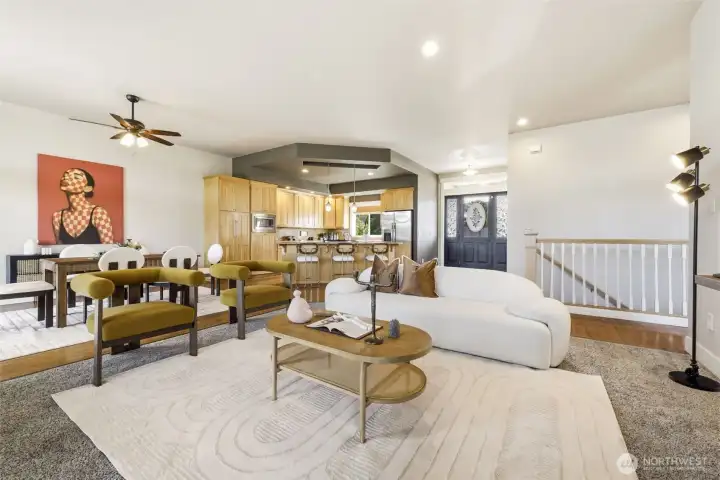 Open Concept Living Space on Main Floor