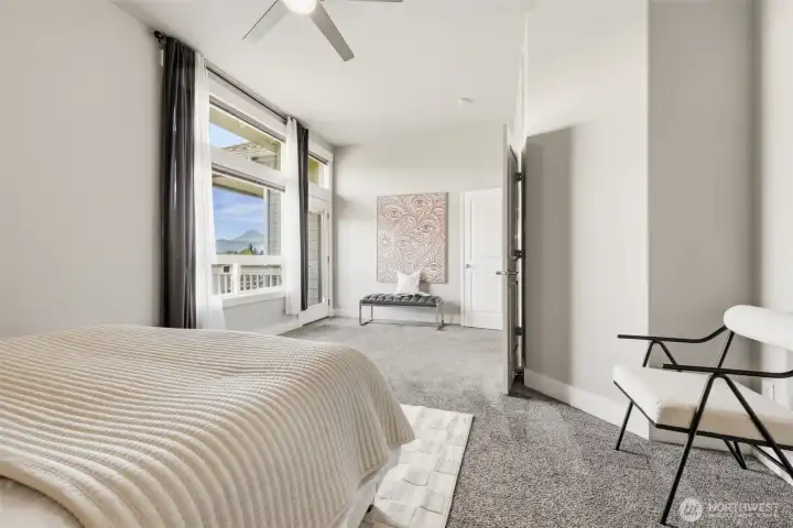 Spacious & Bright w/direct access to outside deck