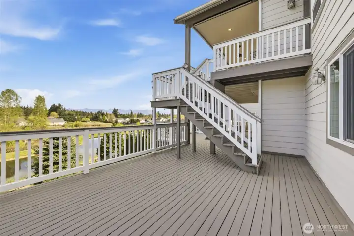 Deck Access off Daylight Basement, with great views!