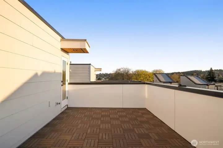 Don't forget to soak up the sun this summer from your private rooftop deck.