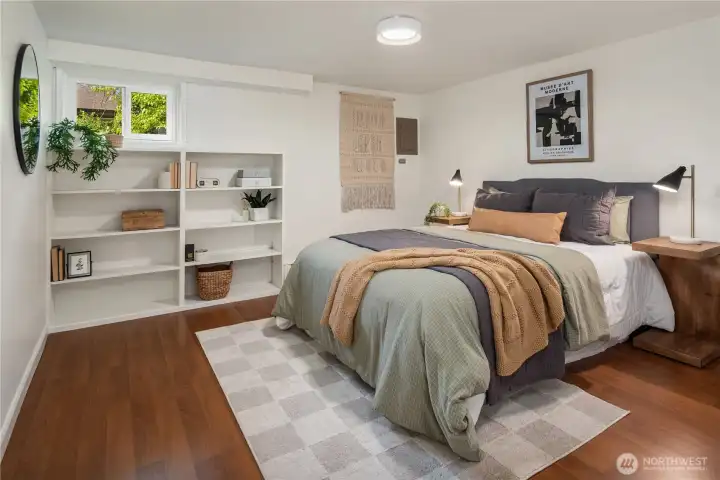 Finally, the fifth bedroom located downstairs.