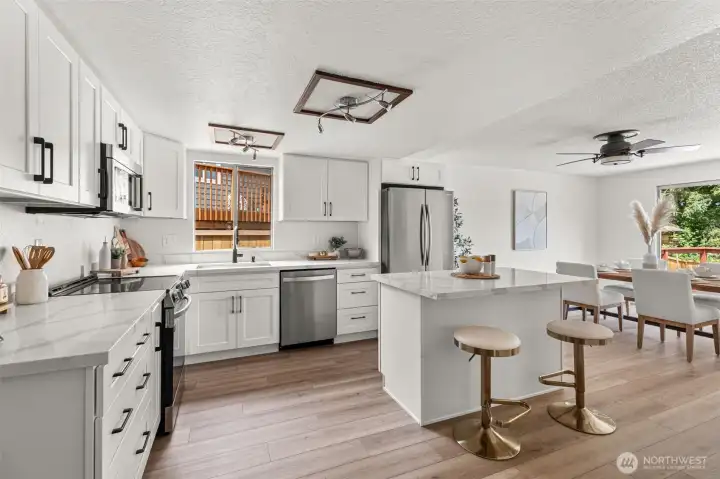 New Cabinets, Counters & Appliances. New Cabinets, Counters & Appliances.