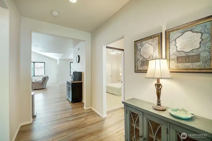Leading to the living spaces and great room... Leading to the living spaces and great room...