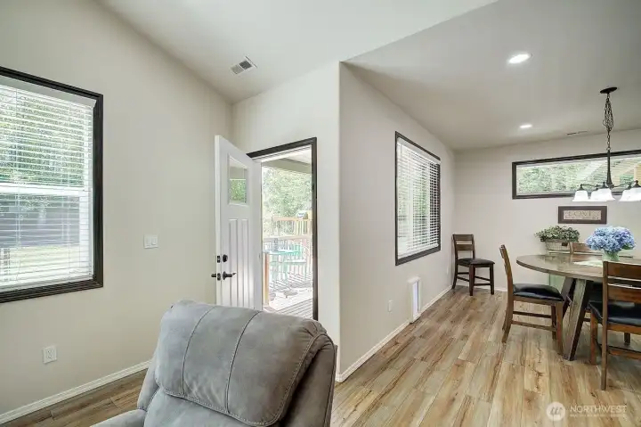 Saunter out to the outdoor living spaces through this door leading to...... Saunter out to the outdoor living spaces through this door leading to......