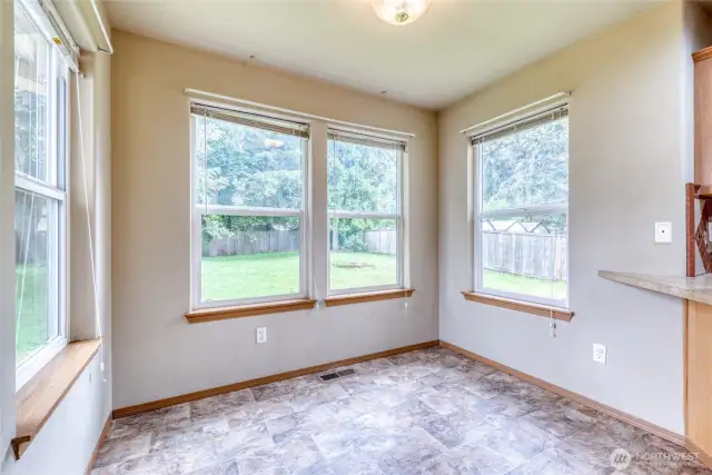 Great Kitchen nook off kitchen