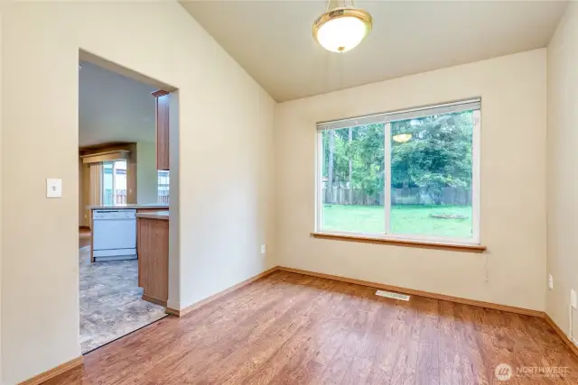 Dining Area with loads of Natural Light!