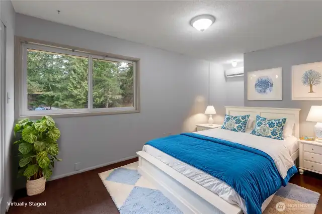 Bedroom 2, digitally staged