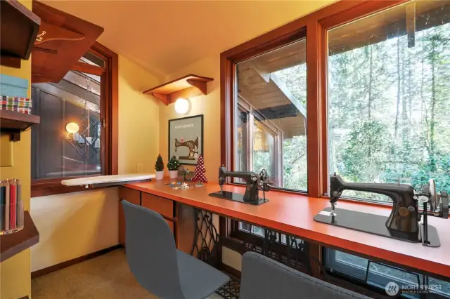 Sewing Room with an abundance of Windows! Virtually Staged