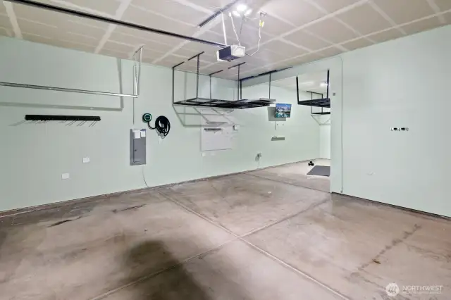 EV ready 3-car garage