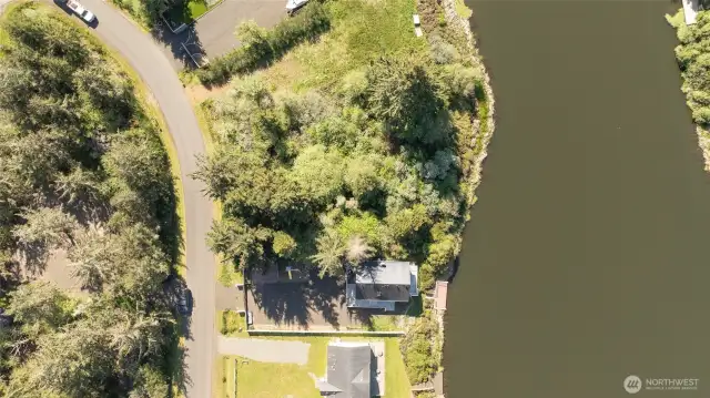 Beautiful, treed lot on the Grand Canal.