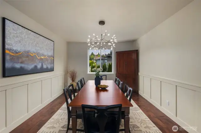 Cozy formal dining room.