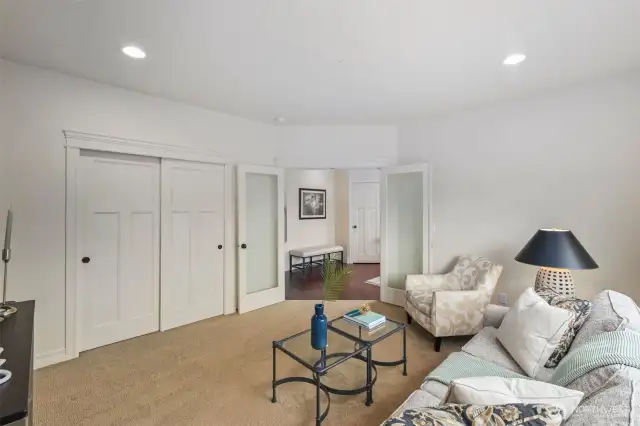 Main floor den, just off of entrance.