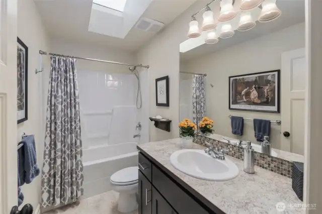 Downstairs bathroom (next to rec room).