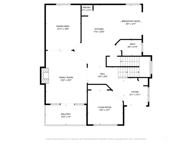 Main level floor plan.