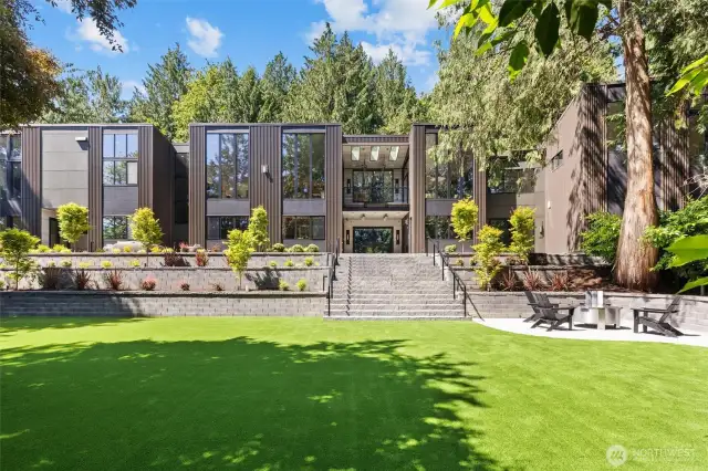 2 minutes to downtown Bellevue on a lot that brings privacy and seclusion.