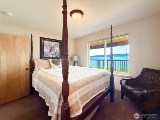 Main floor bedroom with views.