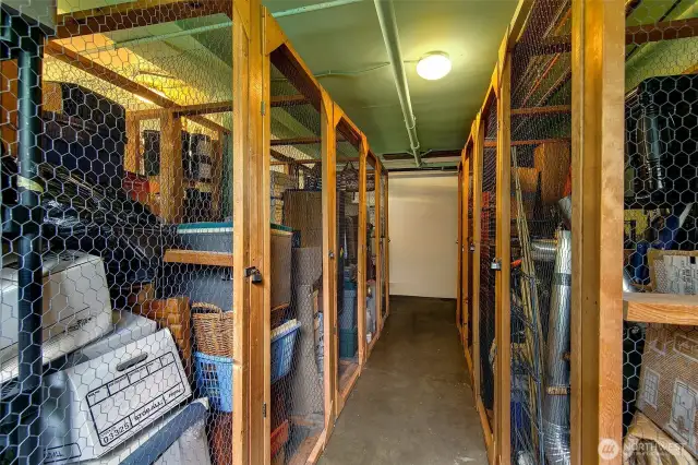 Storage in the laundry room.  301's storage is on the left.  Look for the numbers on the upper right hand corner of the storage units.
