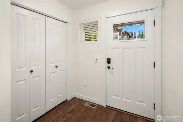 Entry Way with large storage closet