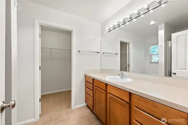 3/4 bath off primary bedroom.