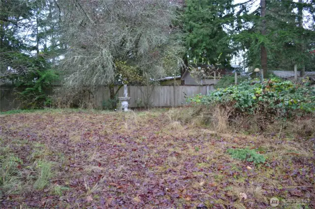 Back area of lot(s)