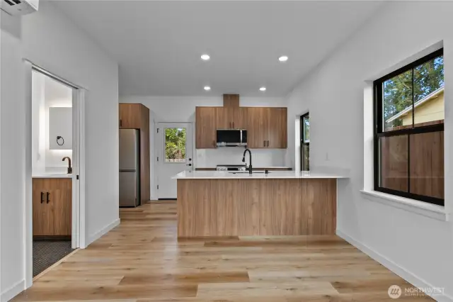 Luxury vinyl plank flooring