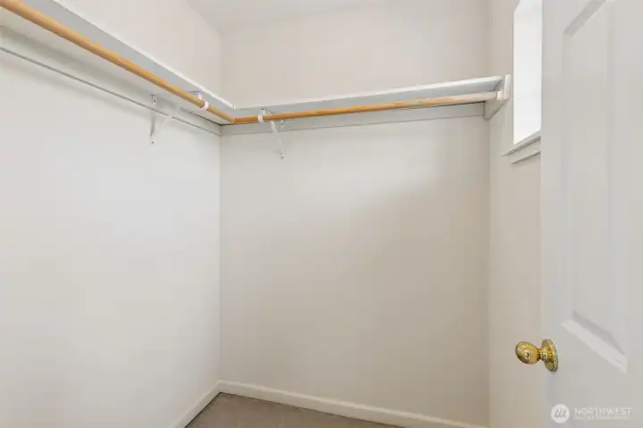 Walk-in Closet in Primary@nd bedroom