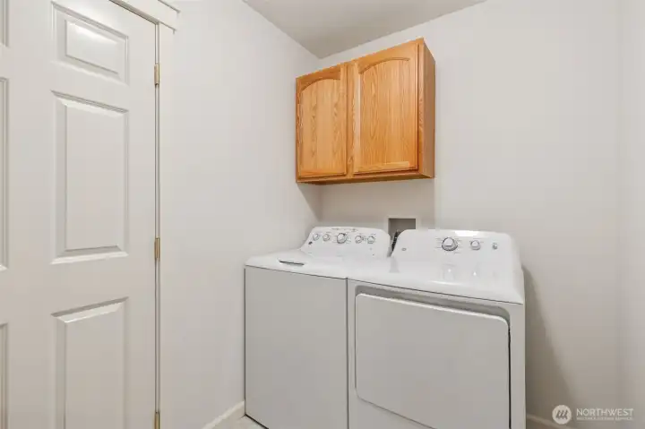 Laundry on lower level