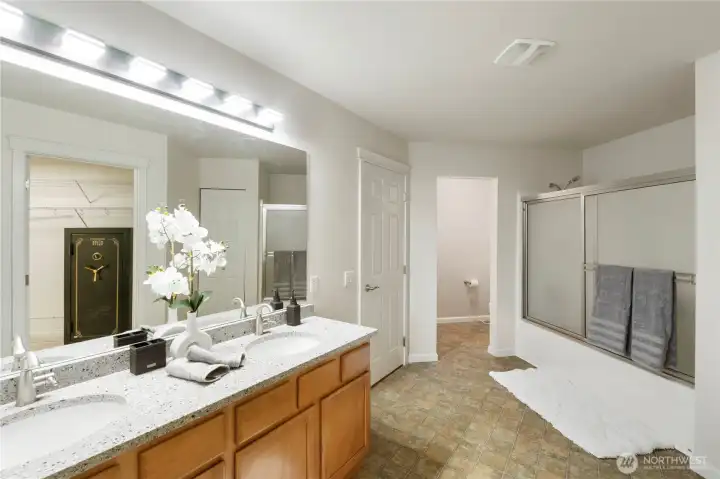 New counters, lighting, sinks and faucets