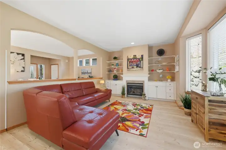 Living Room with Fireplace