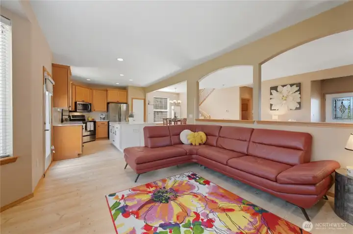 Living Room Looking Towards Kitchen