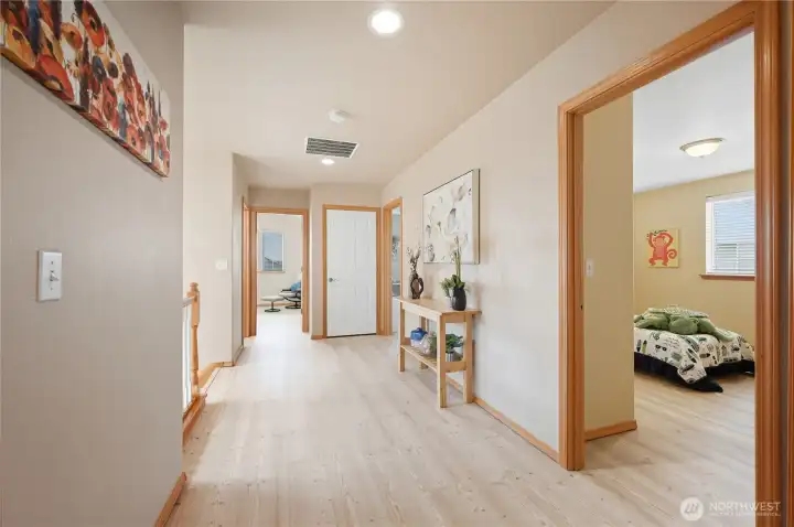 Upstairs Hall Looking Toward Bedrooms