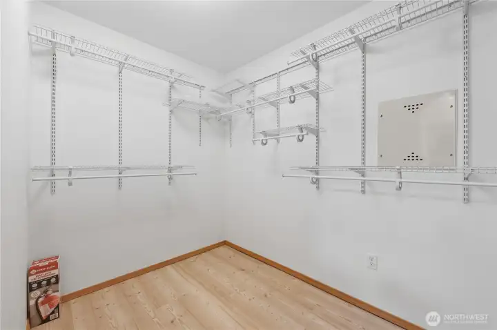 Large Walk In Closet off of Primary Bathroom