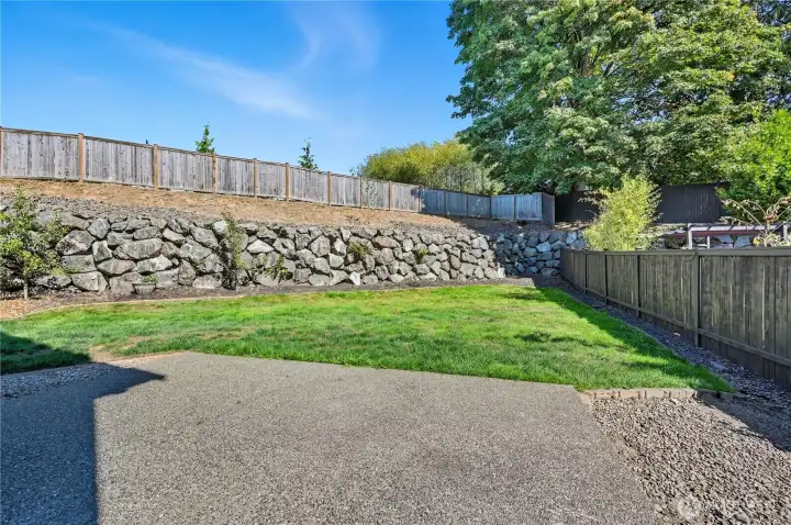 Large Patio in Back Yard