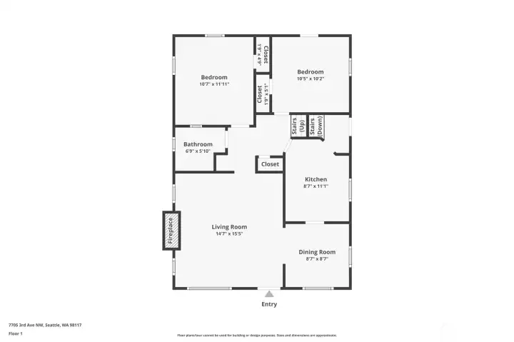 Main level floor plan.