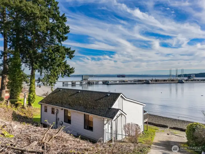 home from the driveway