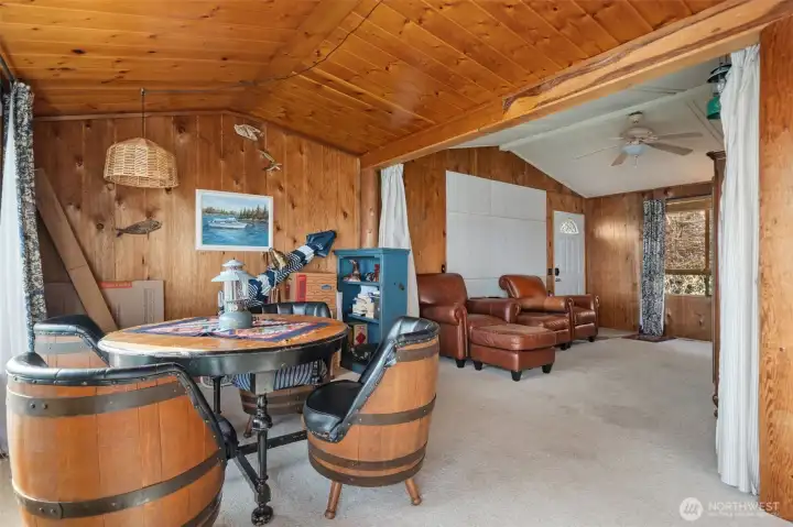 dining area and living room