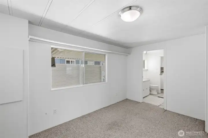 2nd bedroom with bathroom entrance