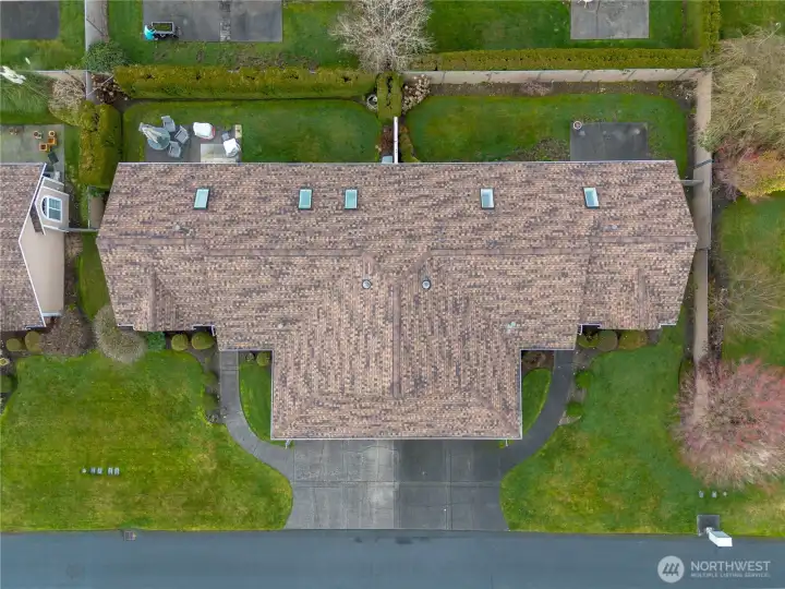 Aerial view of this unit