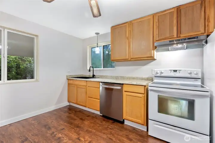 All the appliances stay.