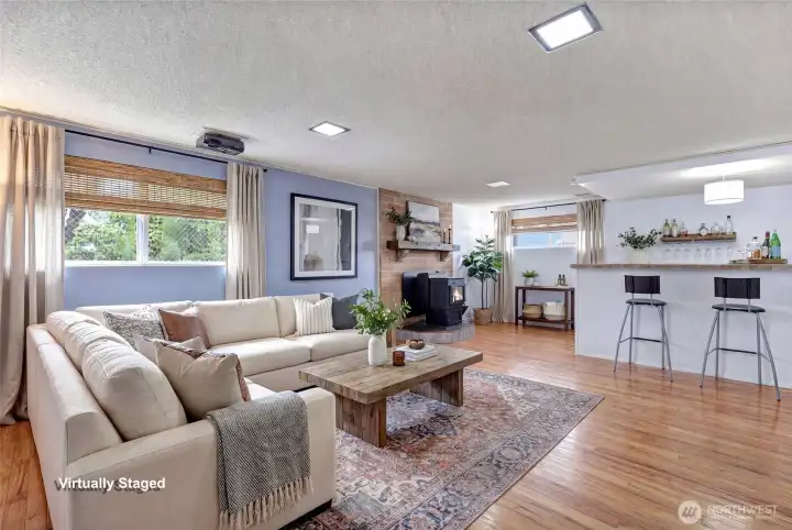 Rec Room / Bonus area Virtually Staged.