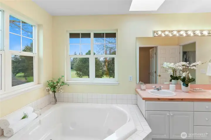 ... and view of the golf course and clubhouse beyond.