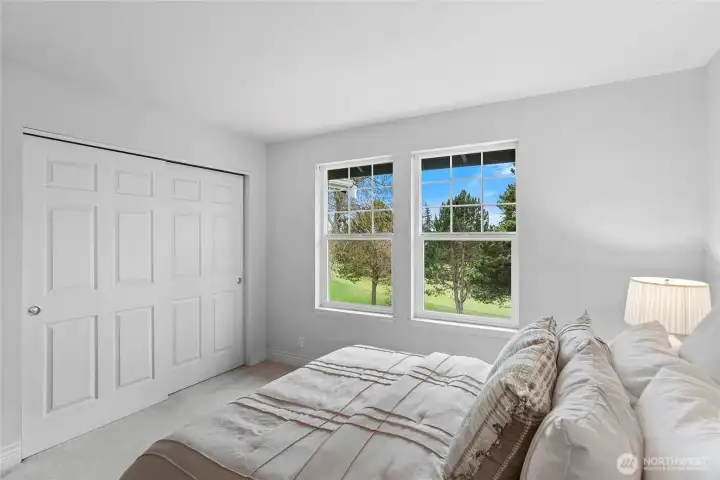 Bedroom #2 overlooks the 17th fairway.