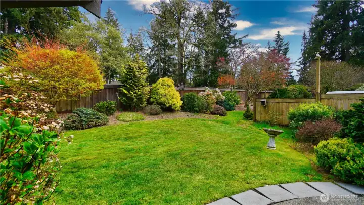 Established landscaping Established landscaping