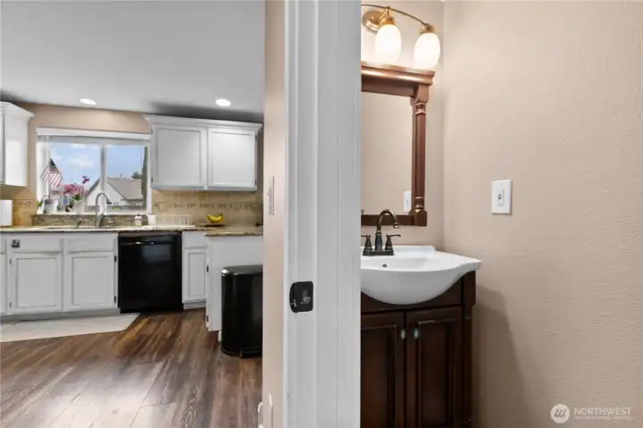 Downstairs half bath